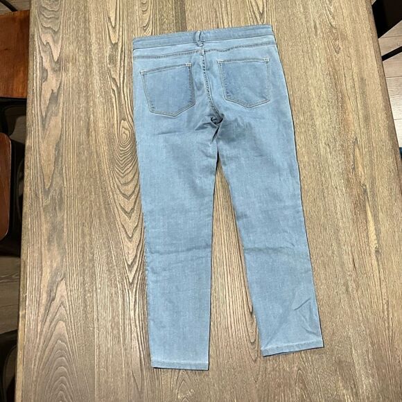 Pilcro and the Letterpress Serif Jeans Straight Leg Mid Rise Light Wash Size 28 - Picture 10 of 12